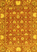 Abstract Yellow Modern Rug, abs3802yw