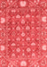 Abstract Red Modern Area Rugs