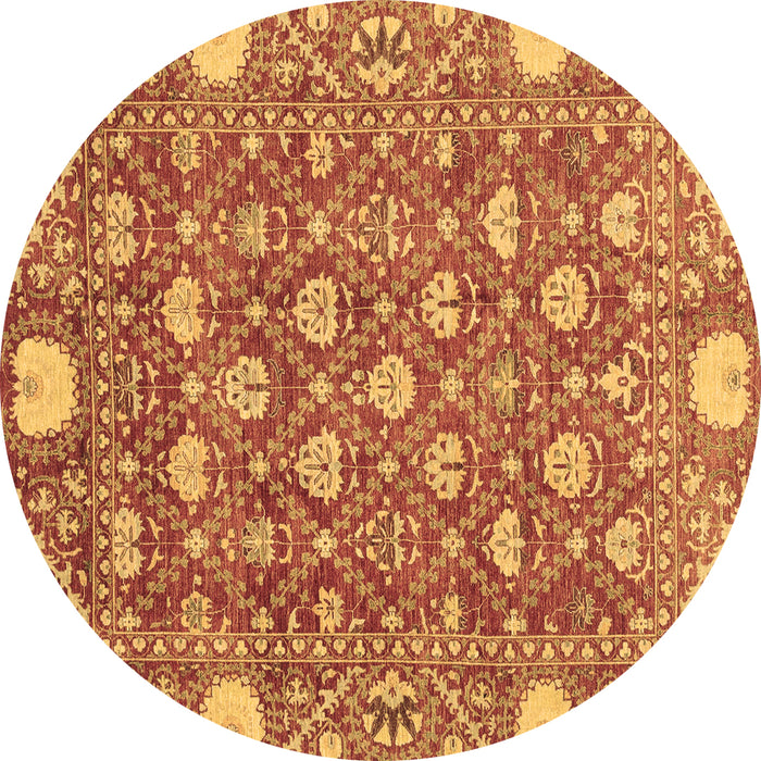 Round Machine Washable Abstract Brown Modern Rug, wshabs3802brn