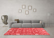 Modern Red Washable Rugs