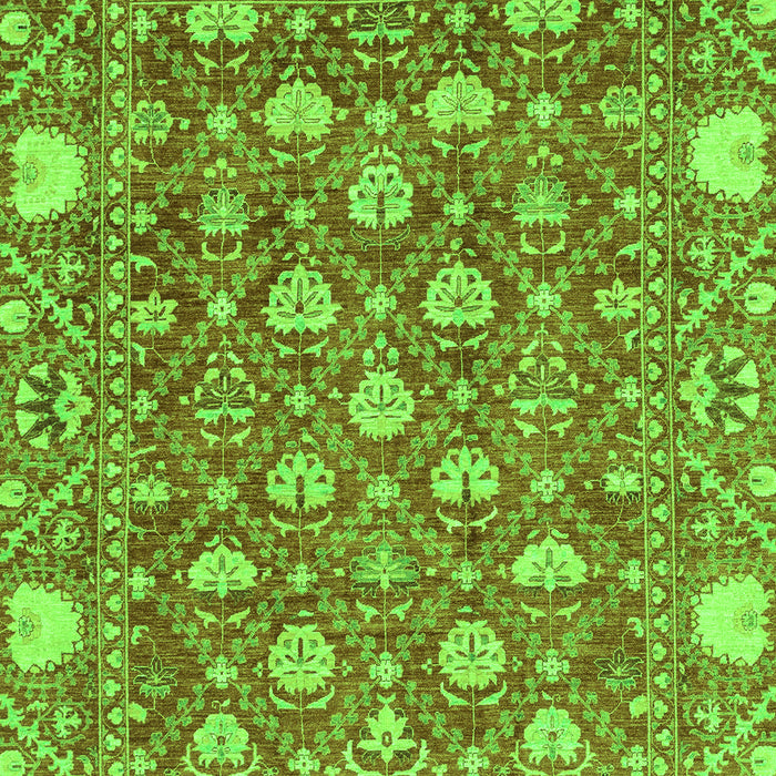 Machine Washable Abstract Green Modern Area Rugs, wshabs3802grn