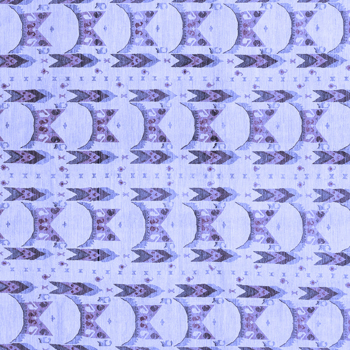 Square Abstract Blue Modern Rug, abs3803blu