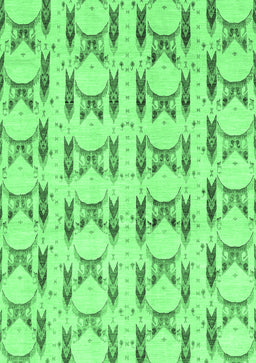 Abstract Emerald Green Modern Rug, abs3803emgrn