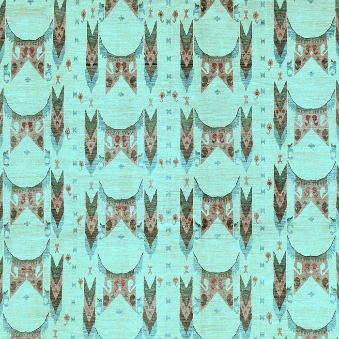 Abstract Light Blue Modern Rug, abs3803lblu