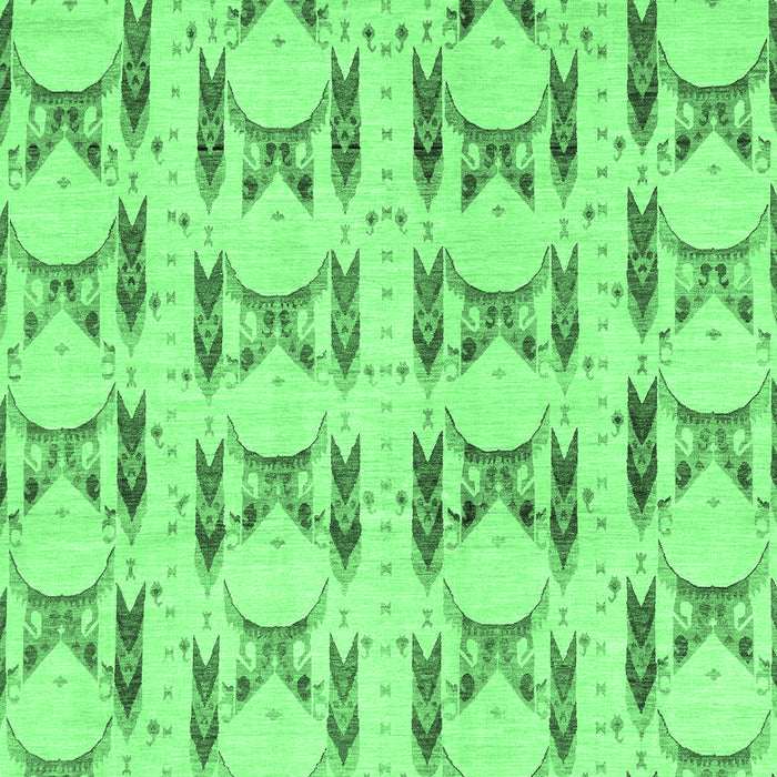 Machine Washable Abstract Emerald Green Modern Area Rugs, wshabs3803emgrn