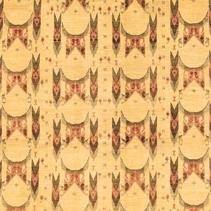 Machine Washable Abstract Brown Modern Rug, wshabs3803brn