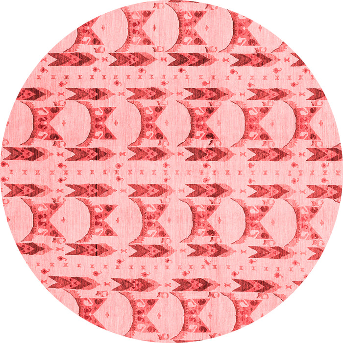 Machine Washable Abstract Red Modern Rug, wshabs3803red
