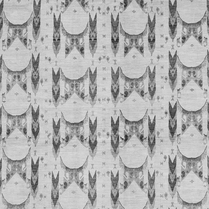 Machine Washable Abstract Gray Modern Rug, wshabs3803gry