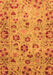 Machine Washable Oriental Orange Traditional Area Rugs, wshabs3804org