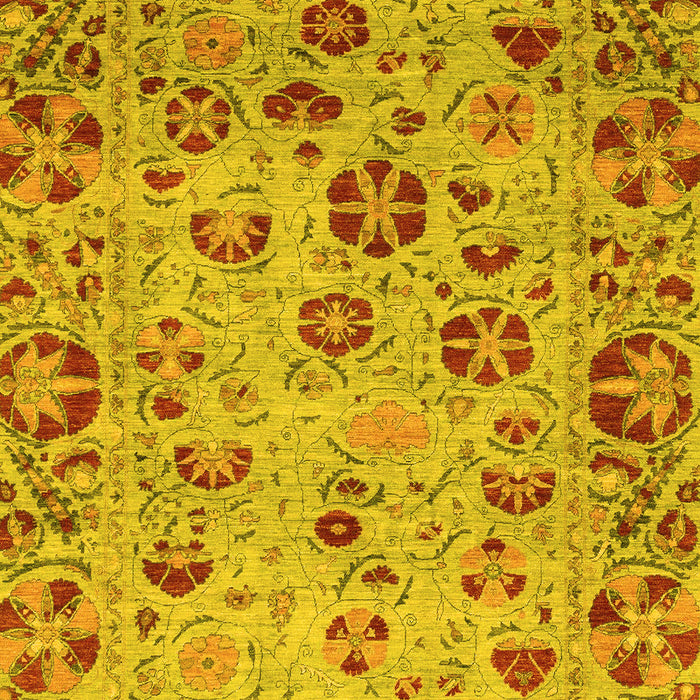 Oriental Yellow Traditional Rug, abs3804yw