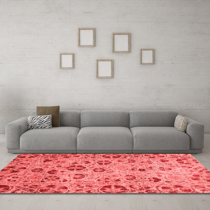 Traditional Red Washable Rugs
