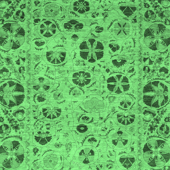 Oriental Emerald Green Traditional Rug, abs3804emgrn
