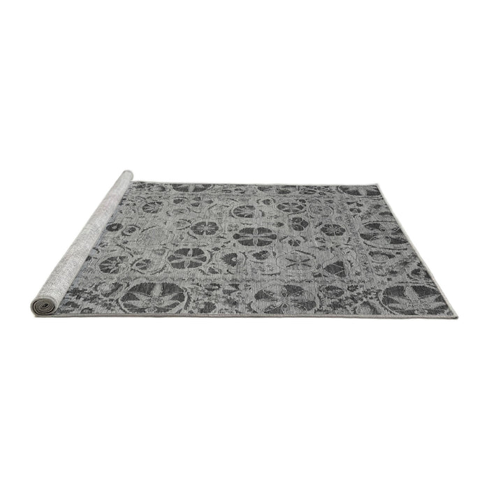 Sideview of Machine Washable Oriental Gray Traditional Rug, wshabs3804gry