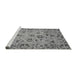 Sideview of Machine Washable Oriental Gray Traditional Rug, wshabs3804gry