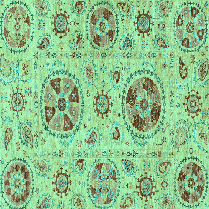 Square Abstract Turquoise Modern Rug, abs3805turq