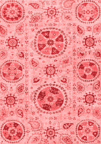 Abstract Red Modern Rug, abs3805red