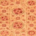 Square Abstract Orange Modern Rug, abs3805org