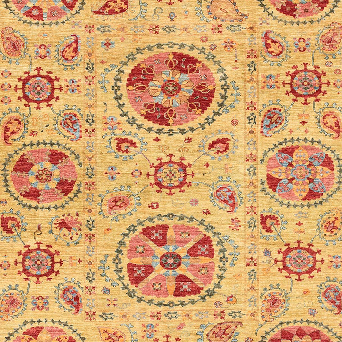 Machine Washable Abstract Orange Rug, wshabs3805