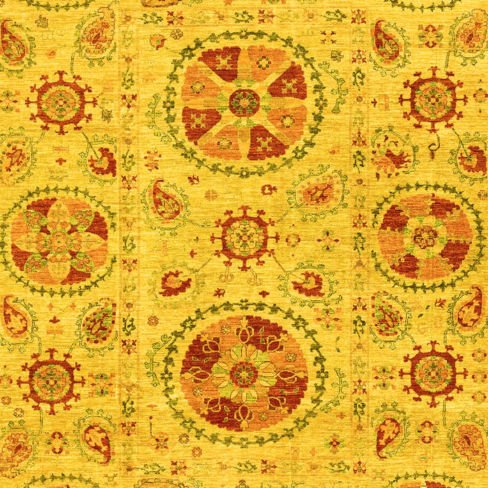 Abstract Yellow Modern Rug, abs3805yw
