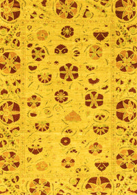 Abstract Yellow Modern Rug, abs3806yw