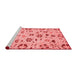 Modern Red Washable Rugs