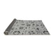 Sideview of Abstract Gray Modern Rug, abs3806gry