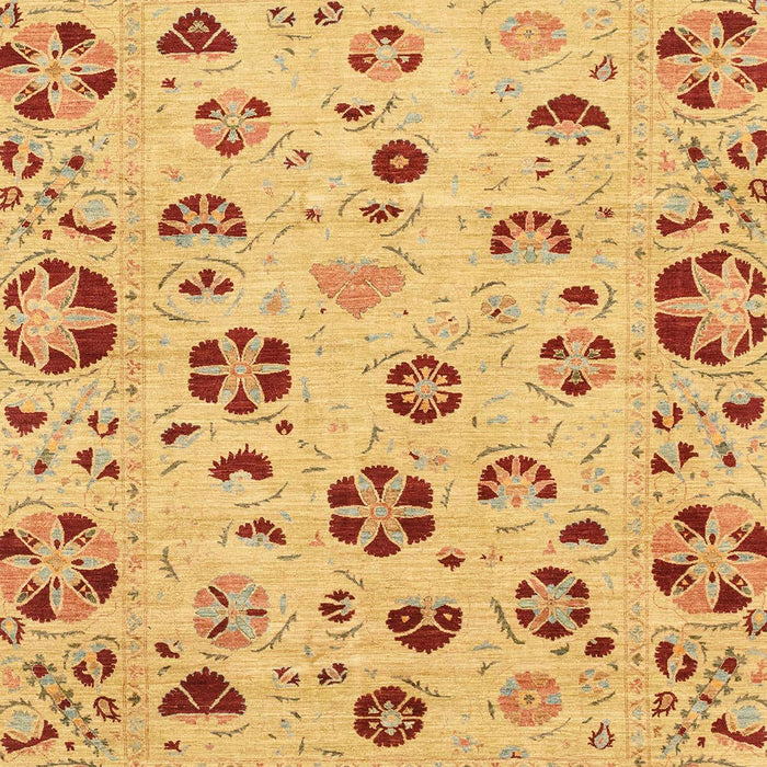 Machine Washable Abstract Orange Rug, wshabs3806
