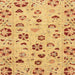 Square Machine Washable Abstract Orange Rug, wshabs3806