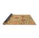 Sideview of Abstract Orange Modern Rug, abs3807