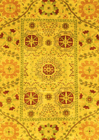 Abstract Yellow Modern Rug, abs3807yw