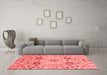 Modern Red Washable Rugs