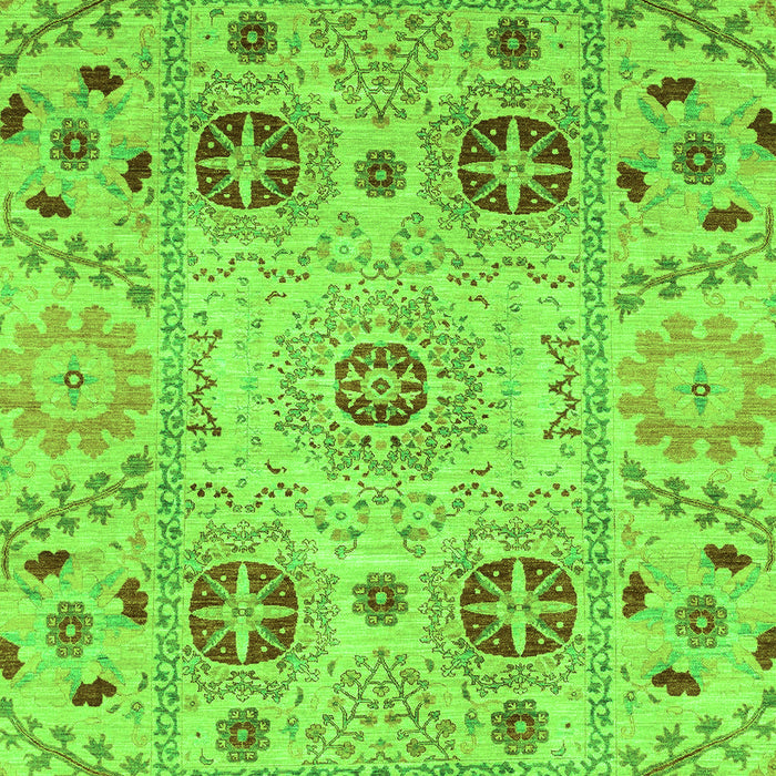 Machine Washable Abstract Green Modern Area Rugs, wshabs3807grn