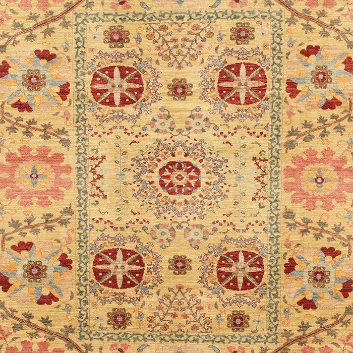 Machine Washable Abstract Orange Rug, wshabs3807