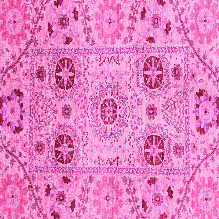 Square Abstract Pink Modern Rug, abs3807pnk