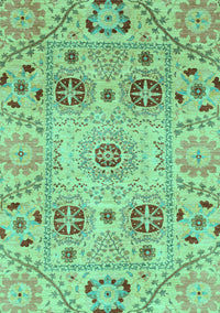 Abstract Turquoise Modern Rug, abs3807turq