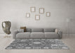 Machine Washable Abstract Gray Modern Rug in a Living Room,, wshabs3808gry