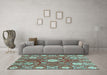 Machine Washable Abstract Light Blue Modern Rug in a Living Room, wshabs3808lblu