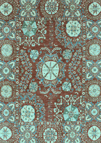 Abstract Light Blue Modern Rug, abs3808lblu