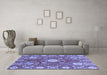 Machine Washable Abstract Blue Modern Rug in a Living Room, wshabs3808blu