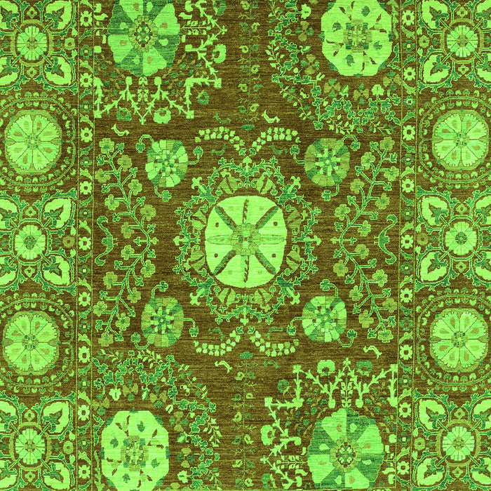 Machine Washable Abstract Green Modern Area Rugs, wshabs3808grn