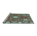 Sideview of Machine Washable Abstract Light Blue Modern Rug, wshabs3808lblu