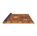 Sideview of Abstract Brown Modern Rug, abs3808brn