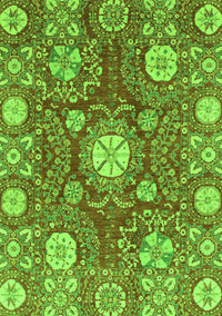 Abstract Green Modern Rug, abs3808grn