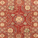 Square Abstract Brown Sand Brown Modern Rug, abs3808