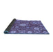 Sideview of Abstract Blue Modern Rug, abs3808blu