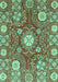 Machine Washable Abstract Turquoise Modern Area Rugs, wshabs3808turq