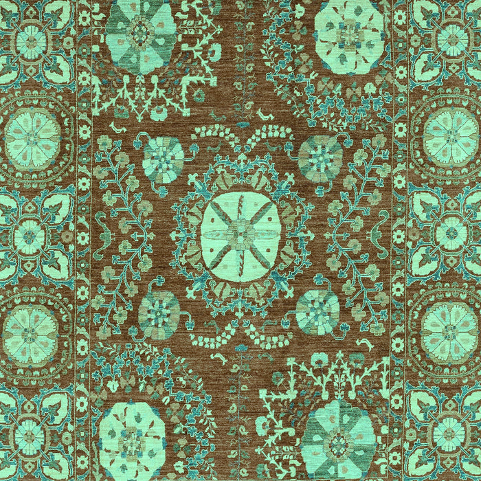 Machine Washable Abstract Turquoise Modern Area Rugs, wshabs3808turq