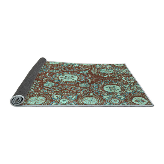 Sideview of Abstract Light Blue Modern Rug, abs3808lblu