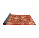 Sideview of Abstract Orange Modern Rug, abs3809