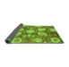 Sideview of Abstract Green Modern Rug, abs3809grn